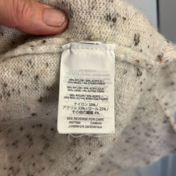 Women's Madewell Cardigan Sweater XS White Black wool blend - Picture 13 of 13